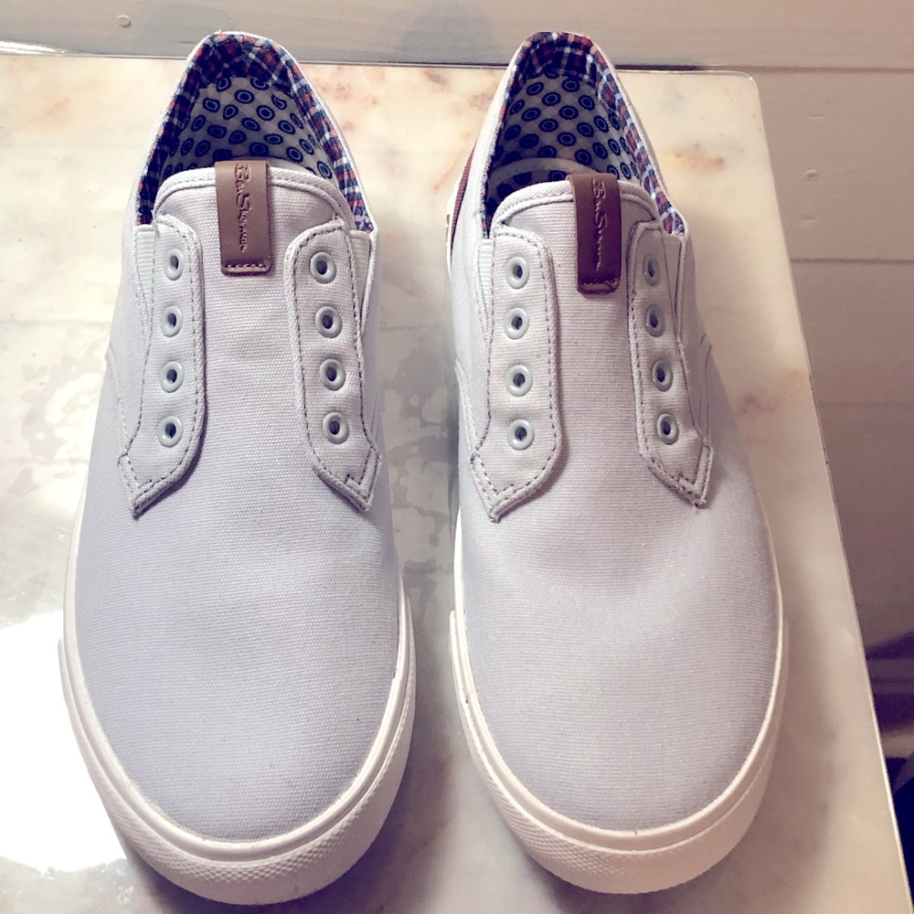 Ben Sherman Light Grey Men’s Size 9.5 Slip On Shoe